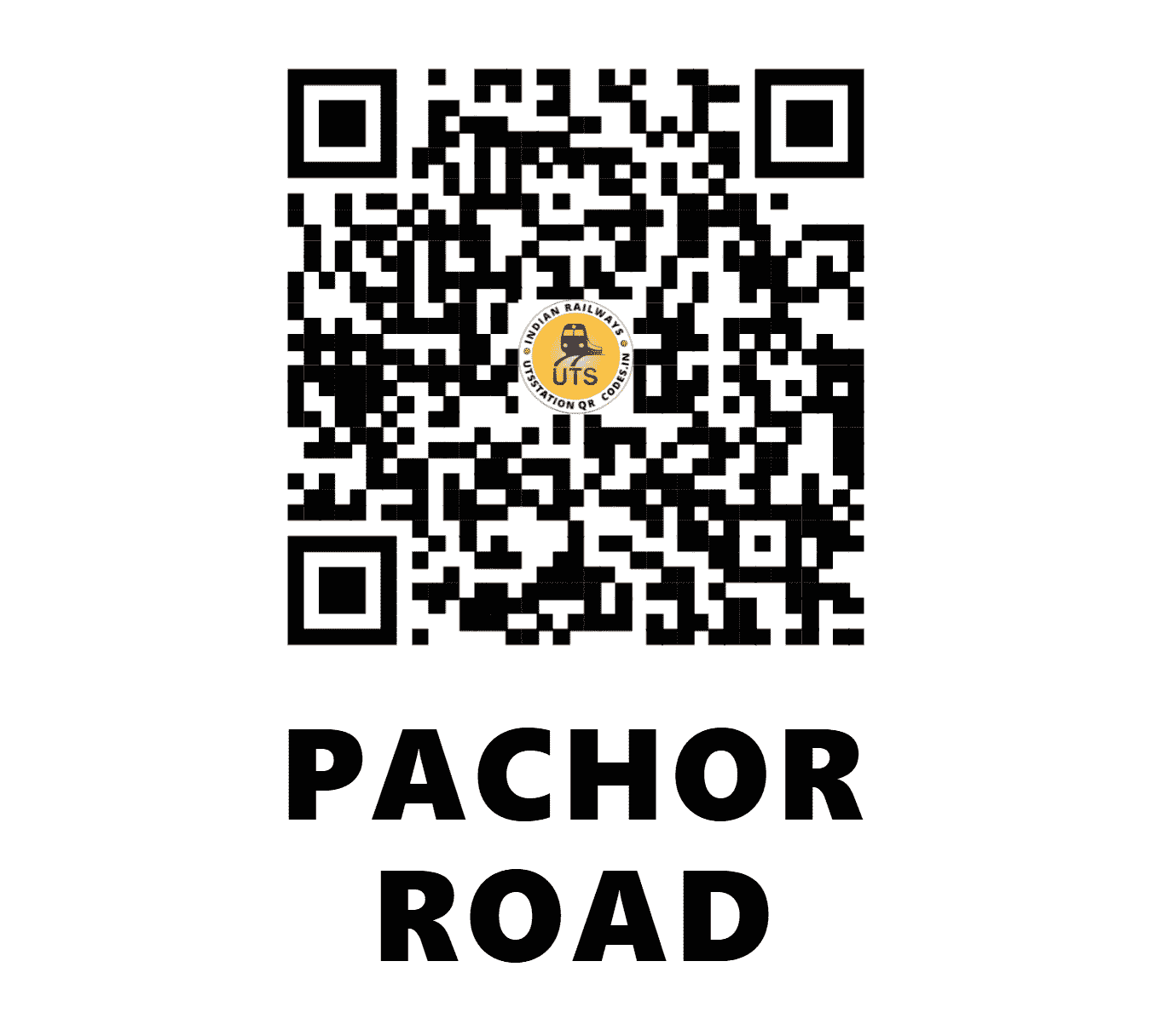 UTS QR Code for PACHOR ROAD - PFR (WC - MADHYA PRADESH)